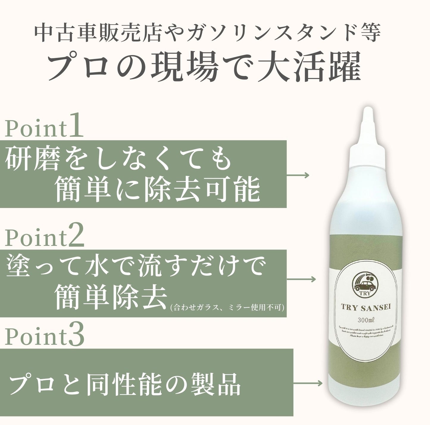 TRY SANSEI 300ml 　酸性クリーナー